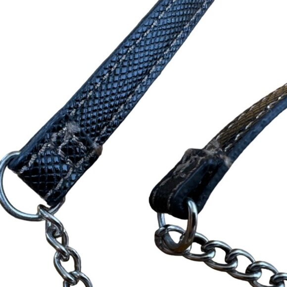 Nine West Leopard Print Mini Crossbody Purse With Chain Strap & Button Closure - Picture 5 of 5